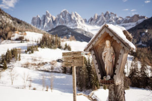Villnöstal, Odle, South Tyrol, Madonna, Santa Magdalena Villnöstal, Odle, South Tyrol, Madonna, Santa Magdalena